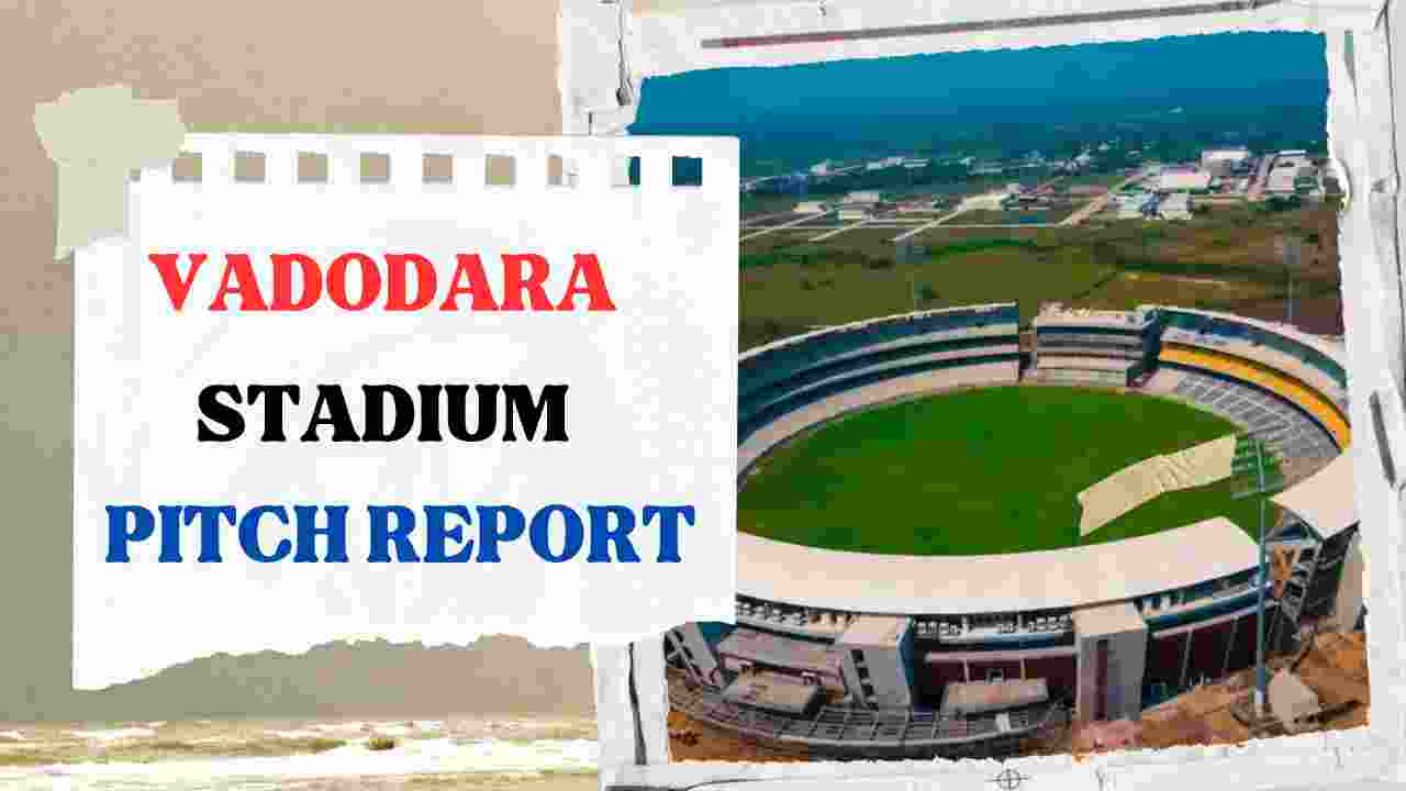 vadodara international cricket stadium pitch report in hindi